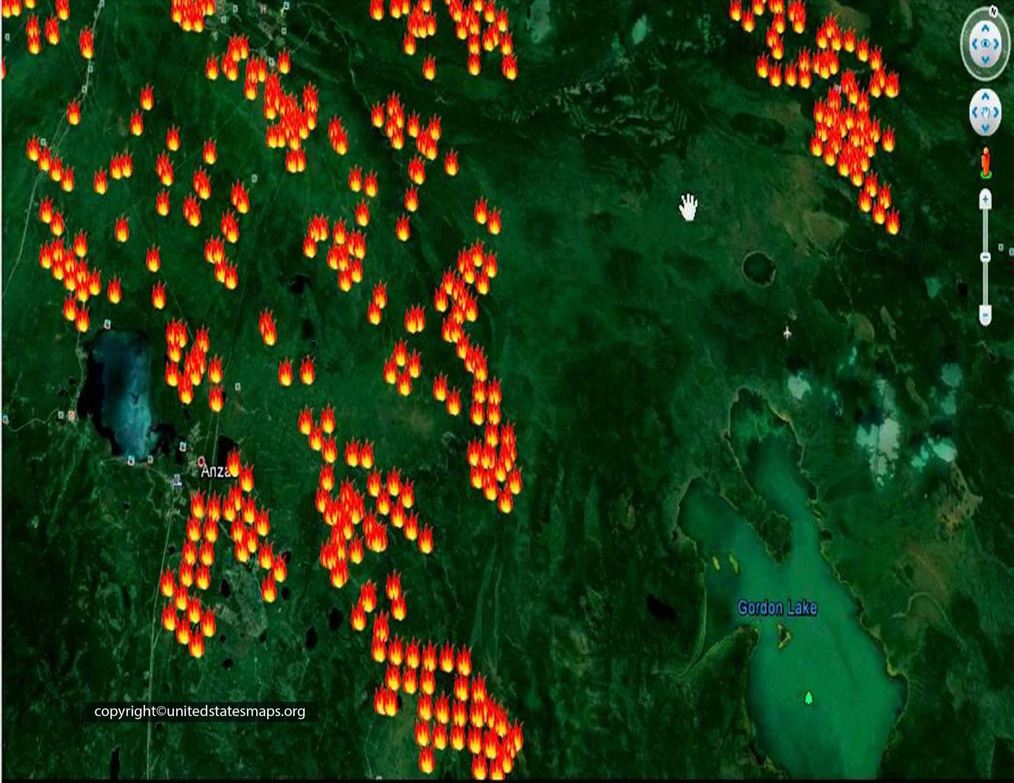 Active Fire Maps Google Earth [Active Fire Mapping]