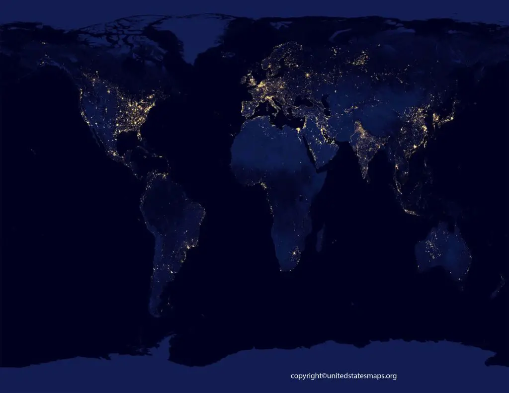 Satellite maps of Earth