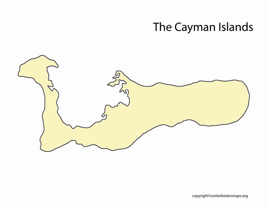 blank map of Cayman Islands