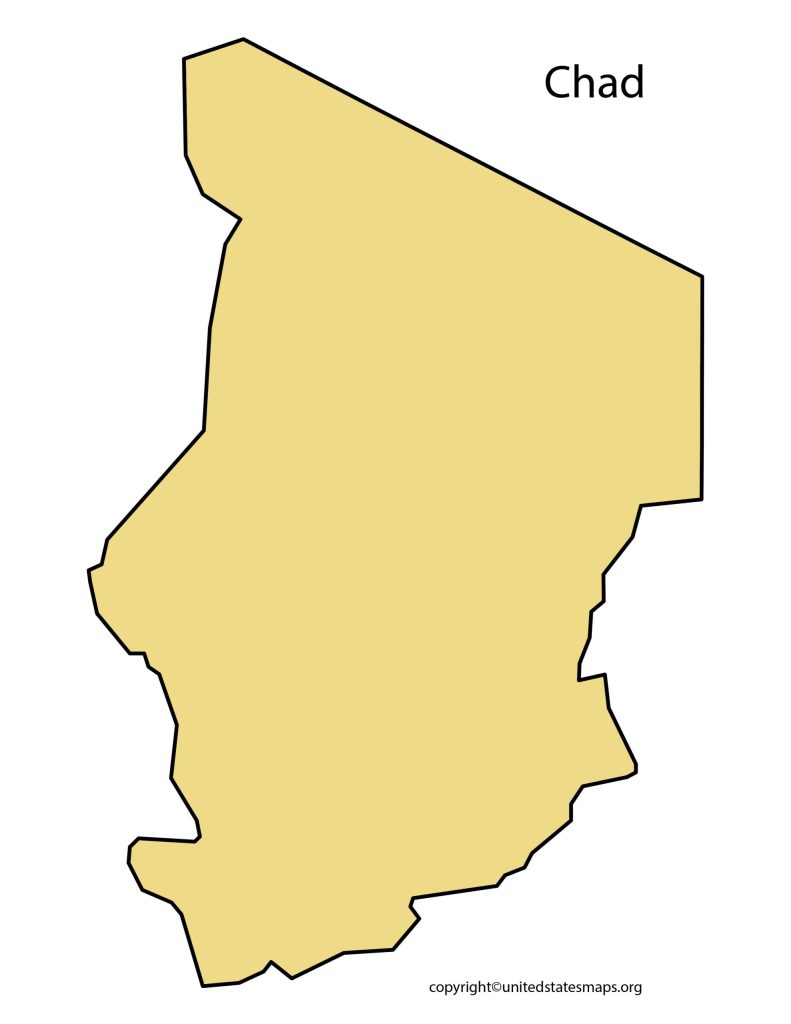 blank map of Chad