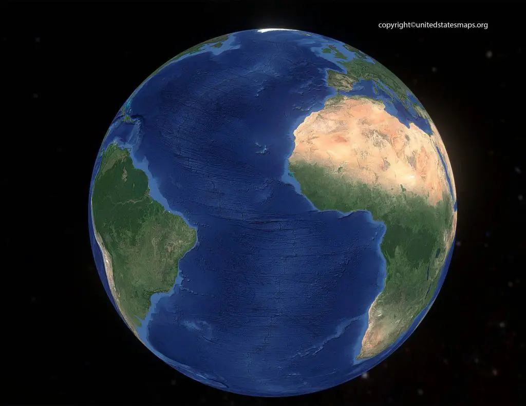 globe maps of the Earth