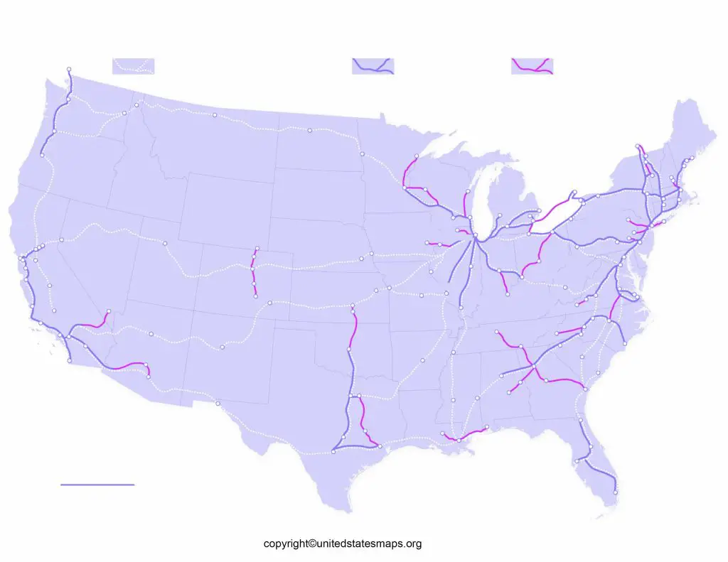 Map of US Railways