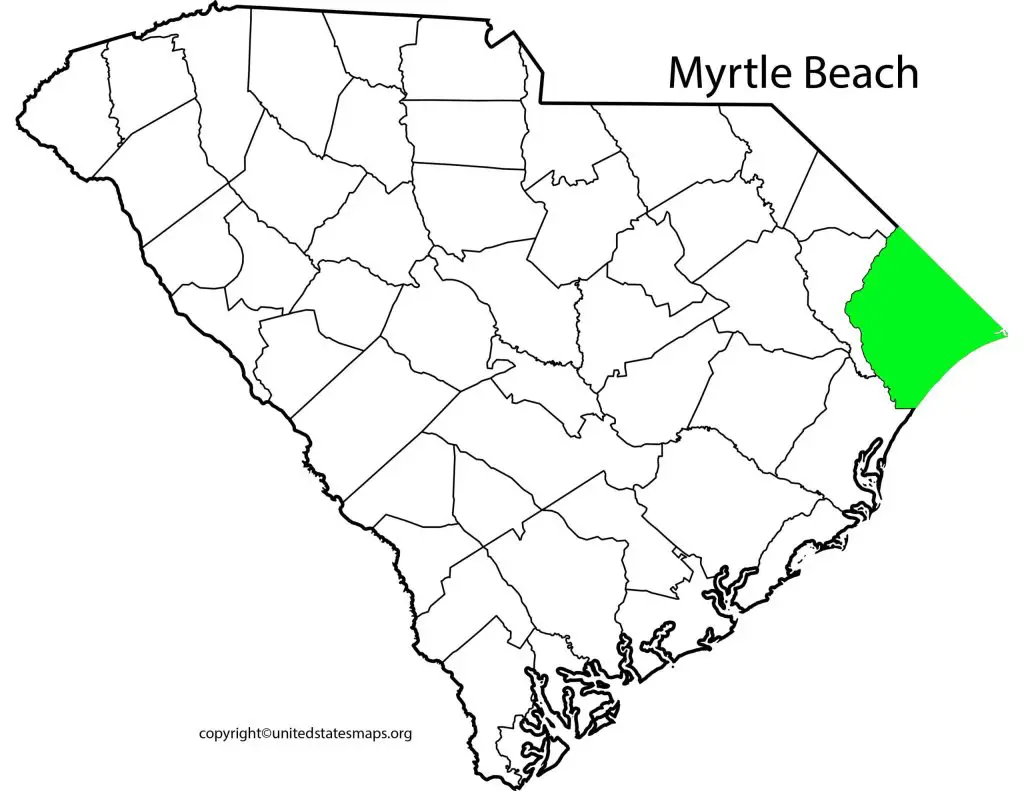 Myrtle Beach Boardwalk Map