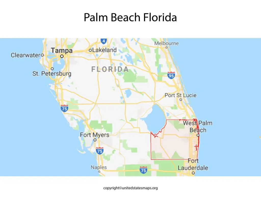 Palm Beach Florida Map