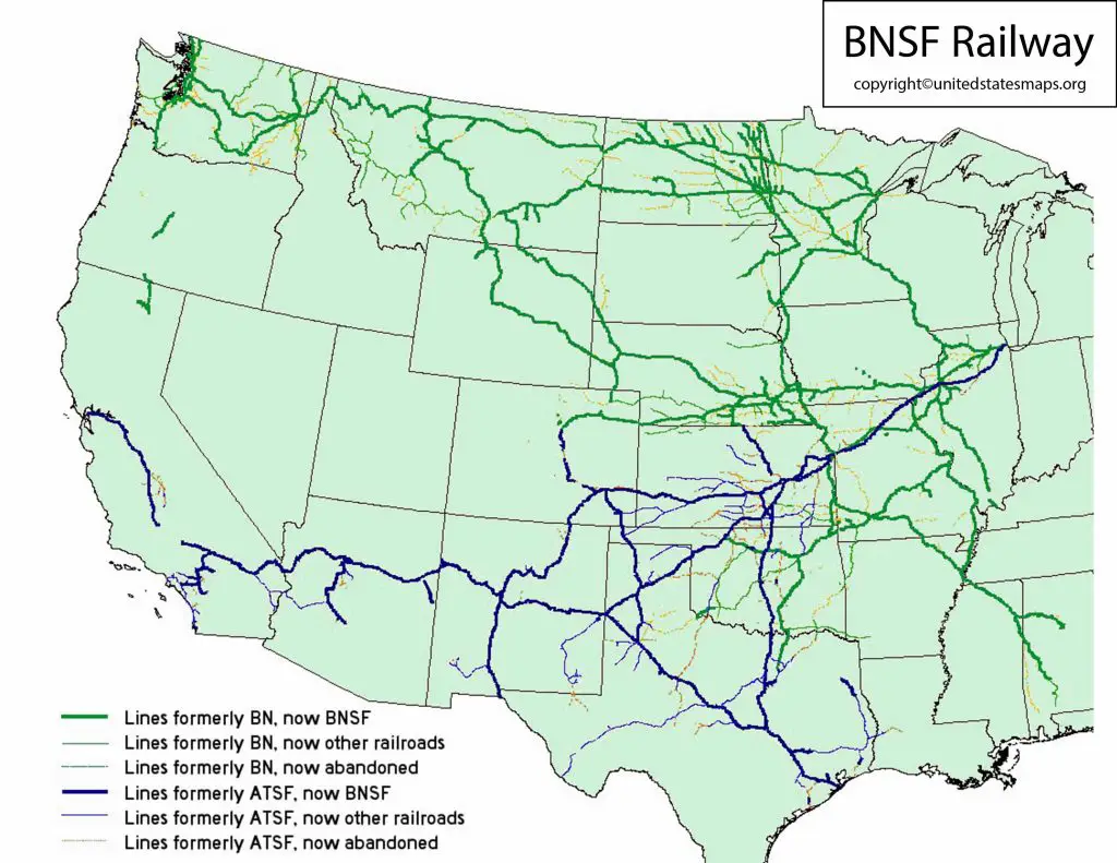 Santa Fe Railway Map