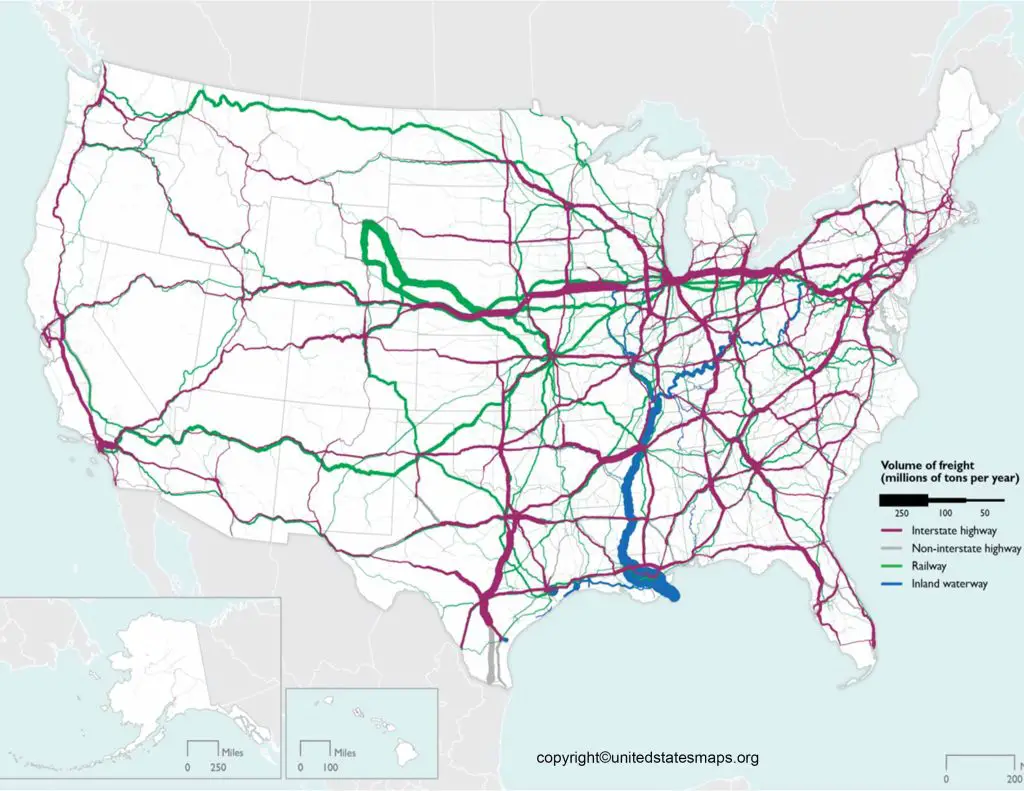 USA Railway Map
