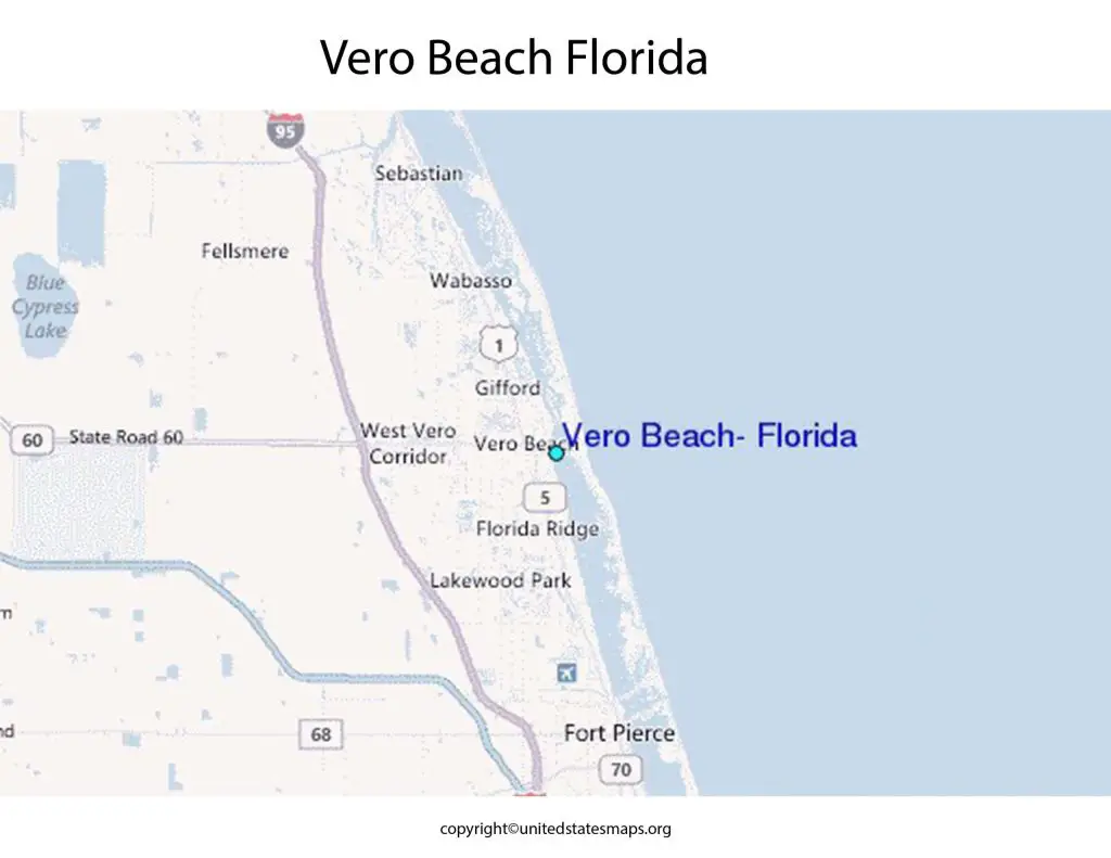 Vero Beach map Florida