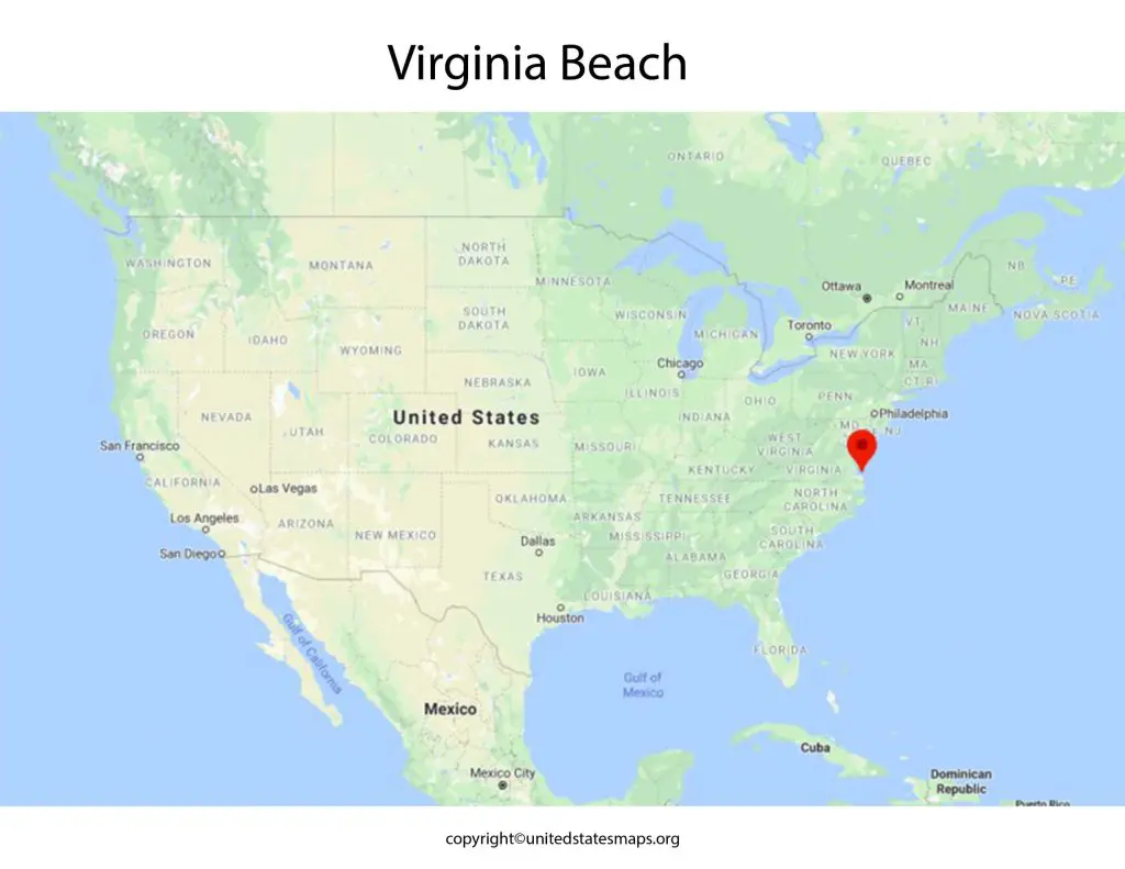 Virginia Beach on map