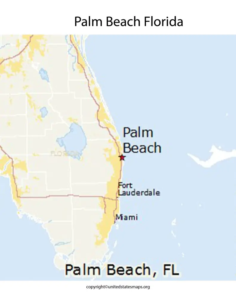 map of West Palm Beach